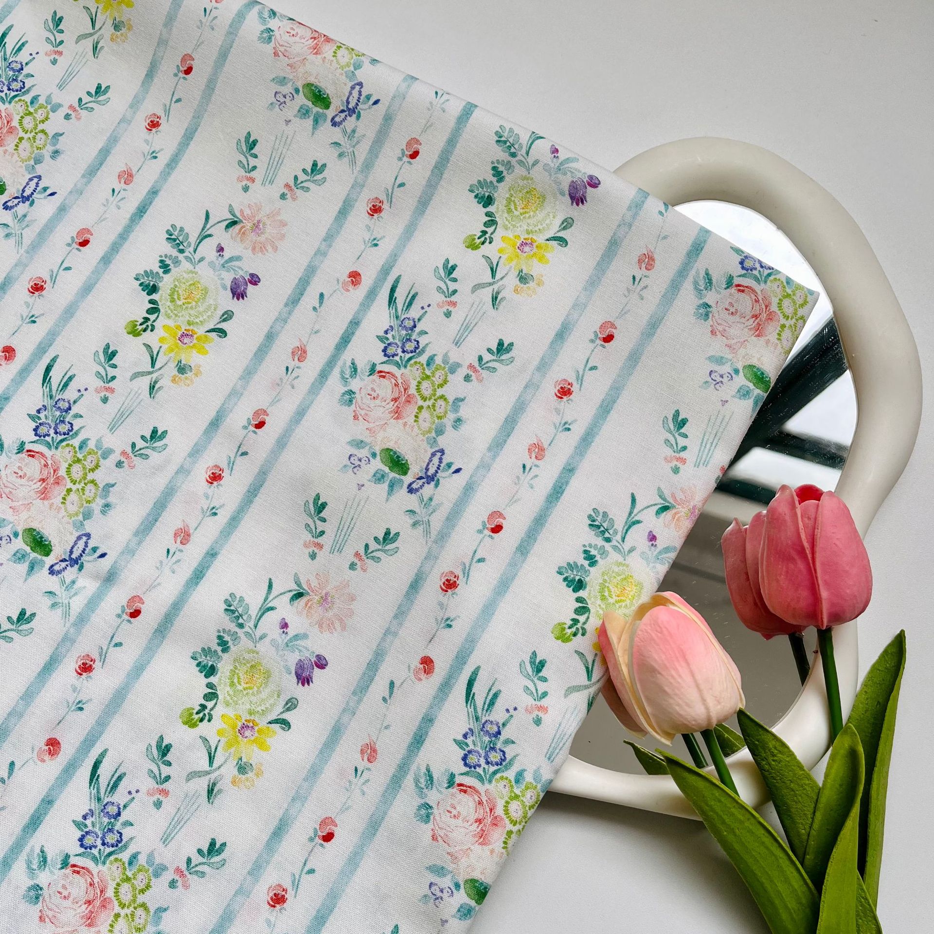 Picture of in stock Supply Cotton 20 Cotton and Linen Fabric Digital Printing Children's Clothing Shirt Hanfu New Chinese Clothing Fabric