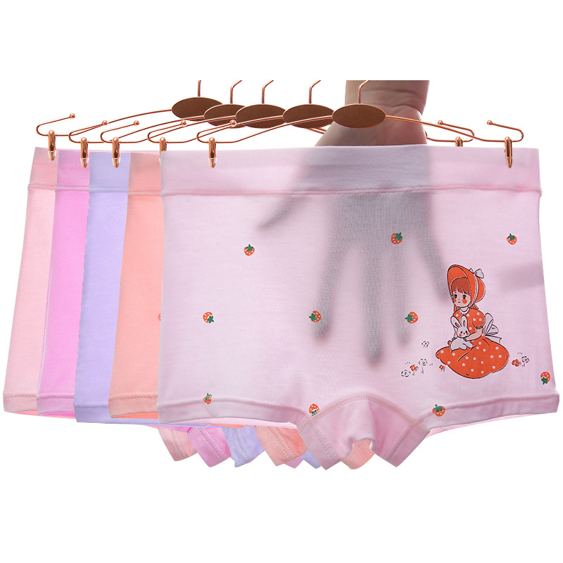 Picture of Girls' underwear summer thin boxer modal children's baby children's boxer underwear without pp