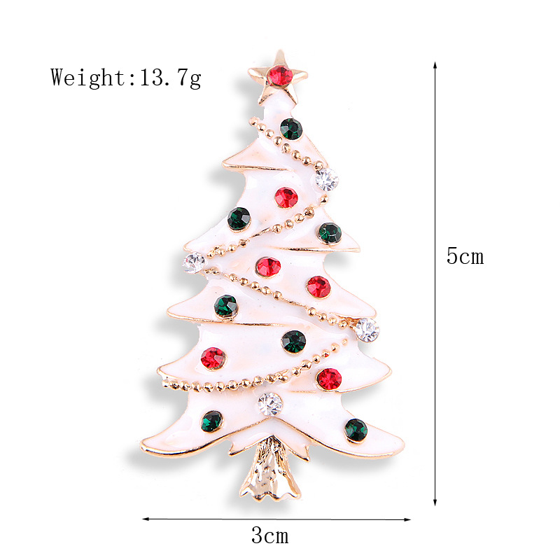 Picture of Lanhao European and American New Fashion Christmas Brooch Christmas Tree Shoes Elk Wreath Snowflake Bell Pin Women