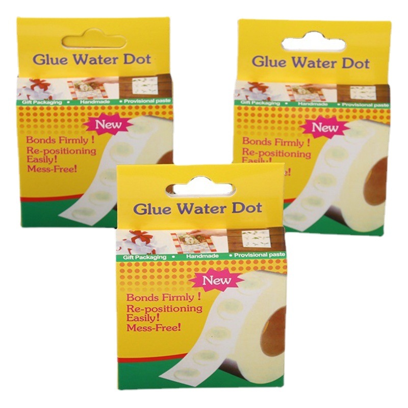 Cross-border wholesale 250 wedding party supplies seamless rubber balloon stickers point glue color box glue point