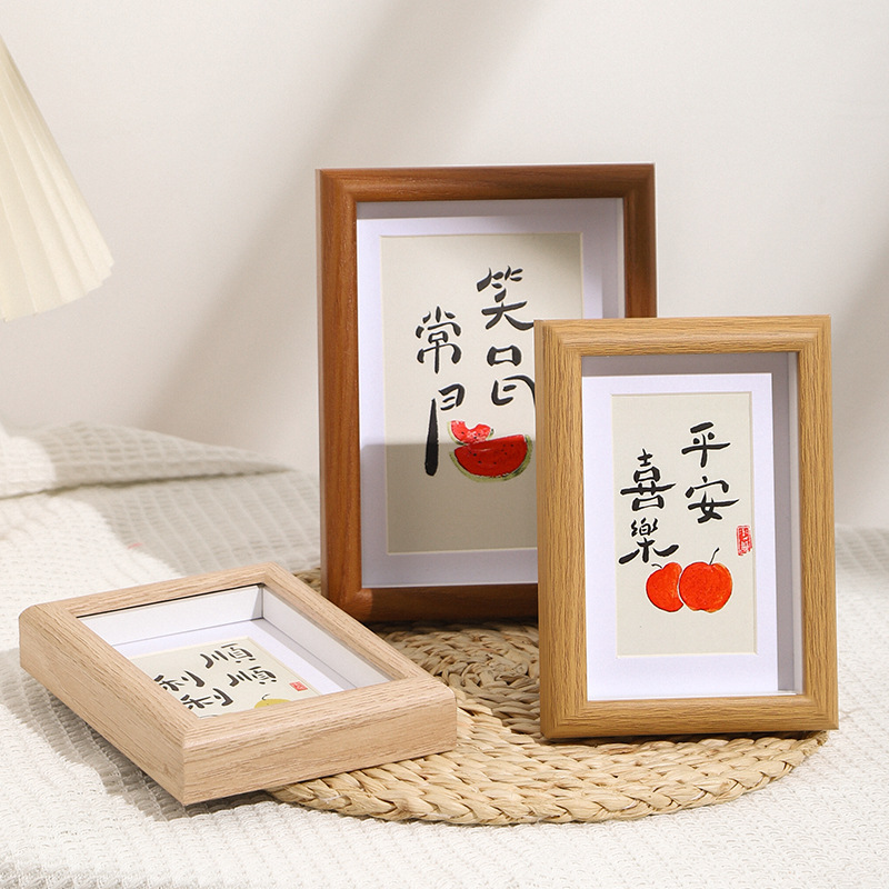Picture of Hollow Photo Frame Stereo Photo Frame Table 5678inch Photo Frame A4 Wall Hanging Calligraphy Word Frame Dried Flower Photo Frame