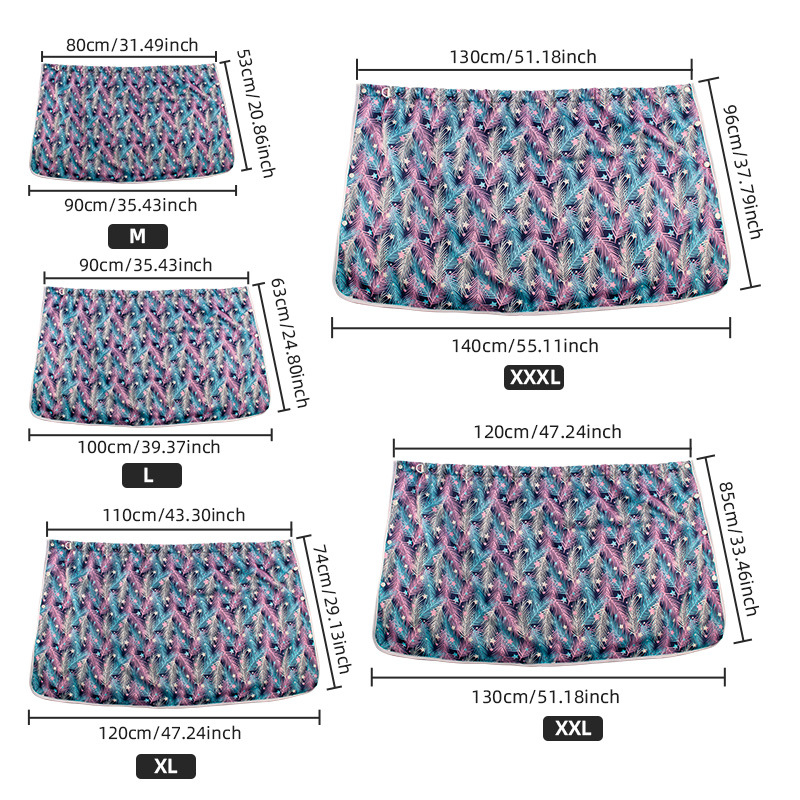 Picture of Foreign trade multi-functional adult urine skirt waterproof and leak-proof bed-ridden elderly re-use urine pad manufacturers wholesale
