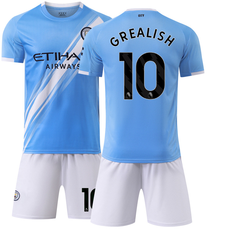 Picture of 2025-26 New Sports suit 17 De Braunes Club Football Clothes No.9 Harland Manchester City Home