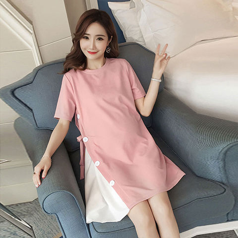 Picture of Maternity Summer dress 2025 New Summer Internet Popular Fashion Going Out Long Skirt Summer Top Trendy