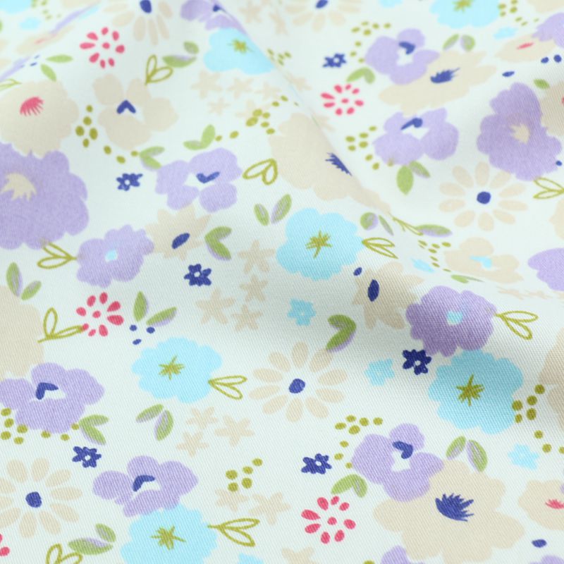 Picture of Korean version of pastoral small floral dress summer quilt cotton twill fabric cotton quilt cover bed sheet fabric wholesale