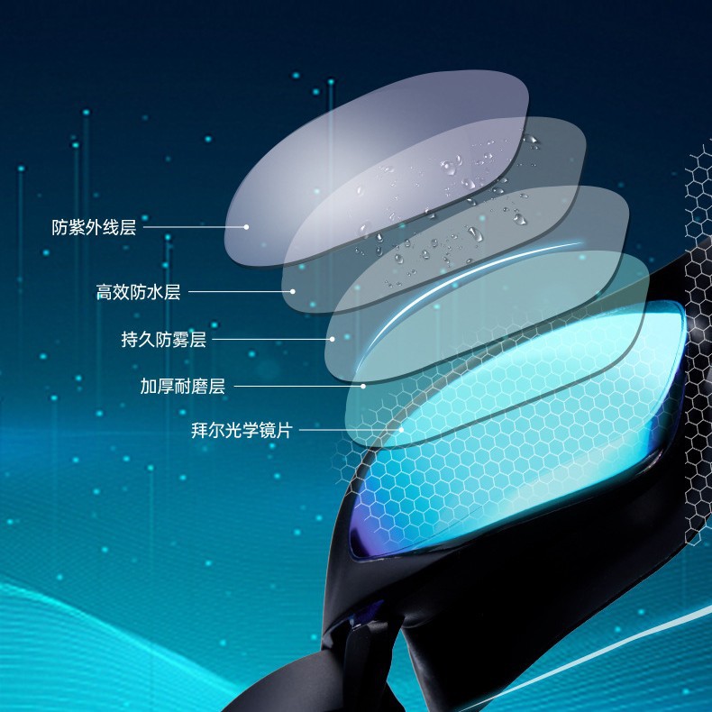 Picture of Swimming Pool Swimming Team High-Definition Anti-Fog Swimming Goggles for Older Children Swimming Goggles Youth Racing Anti-Fog Swimming Goggles