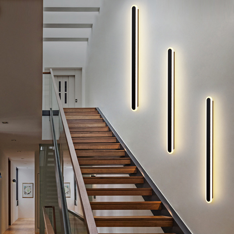 New Nordic Minimalist Led Strip Wall Lamp for Bedroom, Entrance, Corridor, Aisle, Hotel Background Wall Lamp