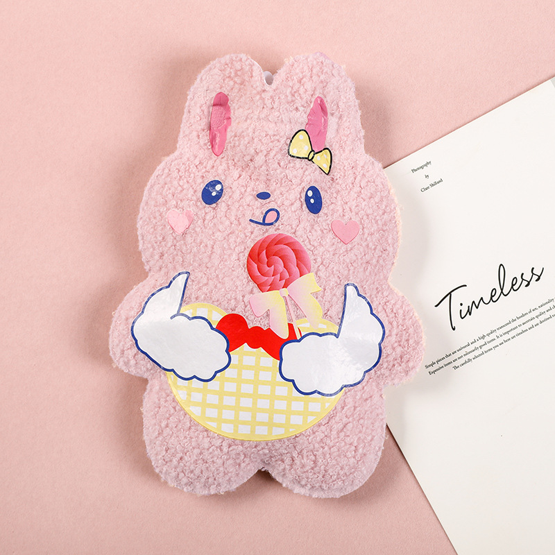Picture of Customized new short plush hot water bag filled with water hot water bag filled with water hot water bag printed LOGO hand warmer