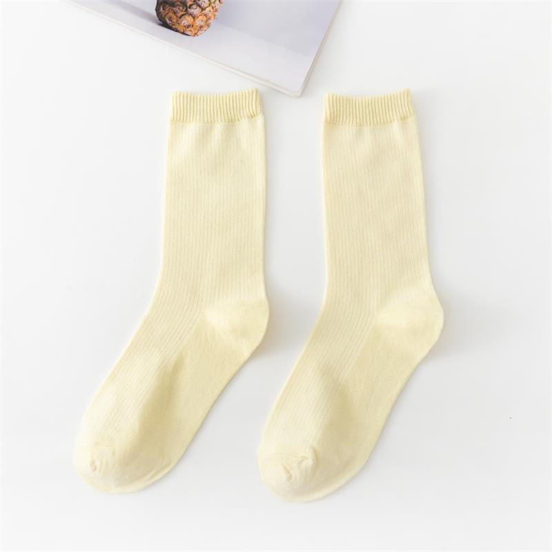 Picture of Spring and summer women's socks solid color dopamine color tube socks Zhuji pile socks ladies candy color socks cotton socks