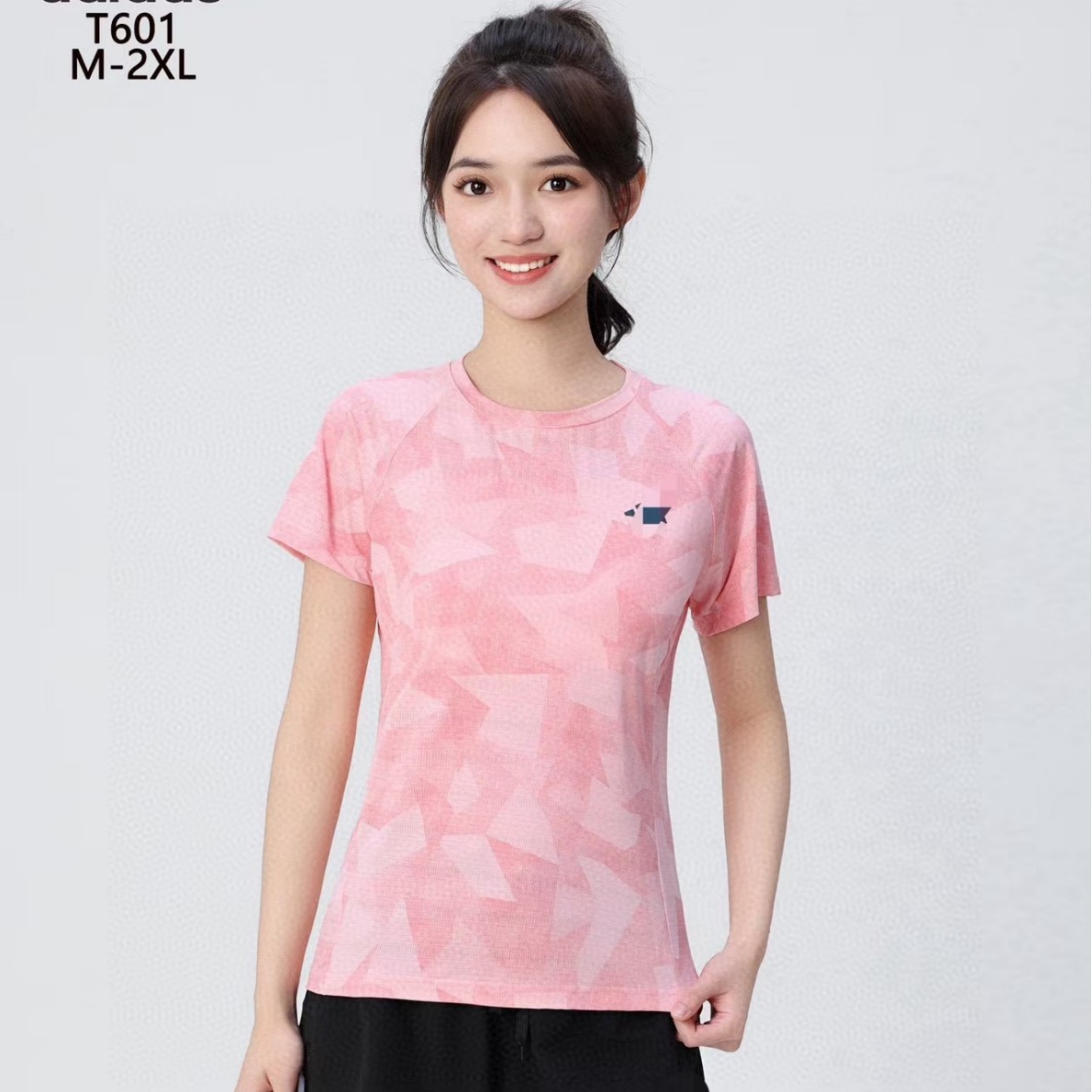 Brand in stock Ice Silk Breathable Mesh Sports Short Sleeve T-Shirt Women's Loose Quick-drying Stretch Running Half Sleeve Trendy