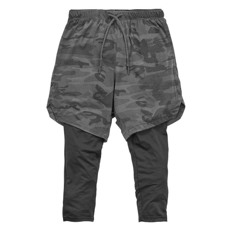 Muscle Men's Sports Pants Casual Basketball Running Fitness Brother 2-in -1 Quick Dry Yoga Shorts Cross Border wish