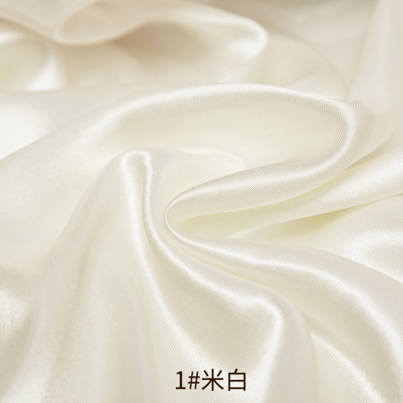 Silk satin material color, satin surface imitation silk gift box lining, white silk fabric color, autumn and winter