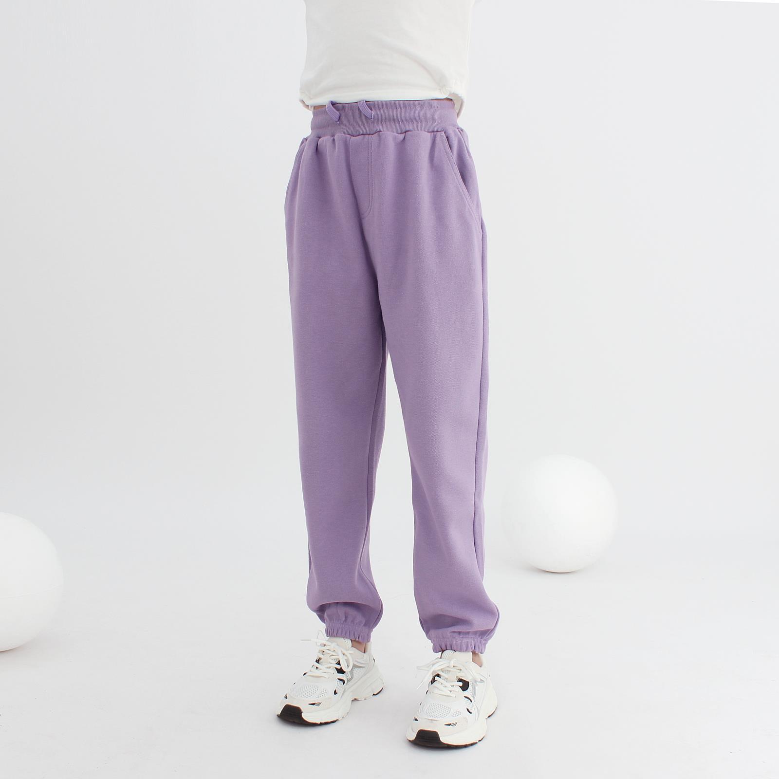 Picture of Autumn and winter Korean version of the new children's fleece-lined pants big children's solid color all-match warm pants girls' pants generation