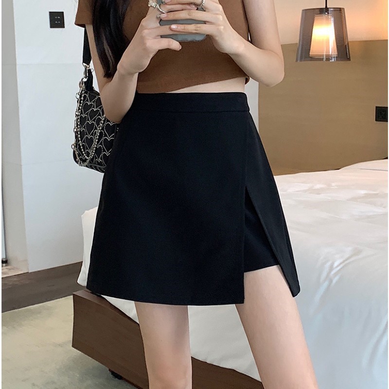 Niche College suit skirt women's summer 2023 new half skirt one-step skirt high waist slimming half-length A- line sheath short