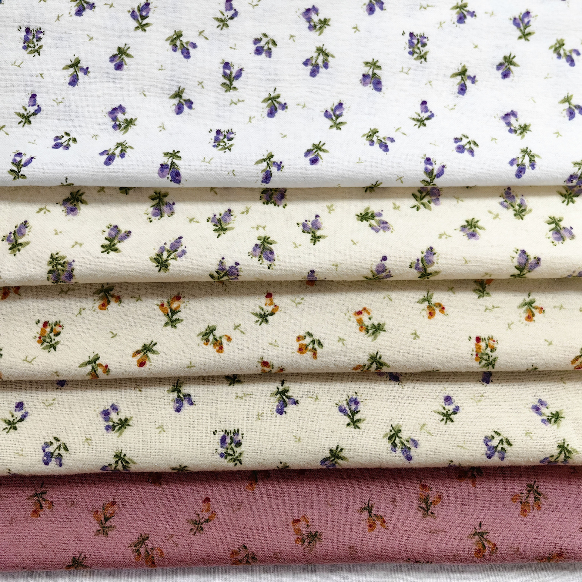 Autumn and Winter Pure Cotton Brushed Plain Floral Modern Cartoon Printed Fabric Jacket Skirt Children's Clothing Fabric Home Boutique