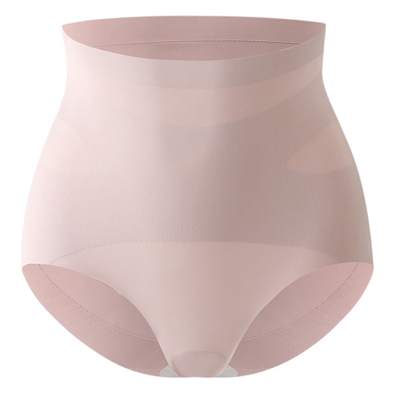Ice Silk Belly Tinker Underwear Women's Waist Kaka Pants Mid-high Waist Hip Lifting Post-Natal Belly Strong Shaping Shaping Pants