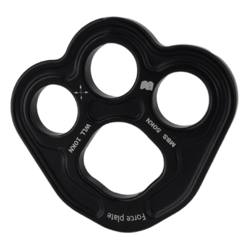 Rope splitter rope splitting plate load-bearing anchor splitter mountaineering equipment finger board rock climbing 50KN four-hole splitting plate