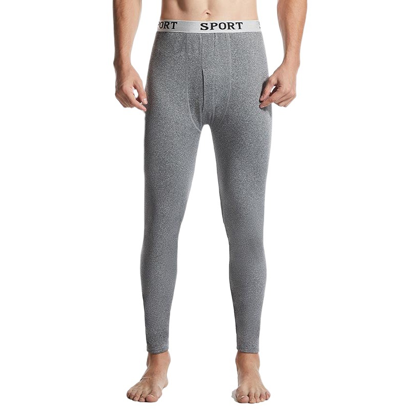 24 Manufacturers Direct Supply of Autumn and Winter Men's Thermal Pants, Optional Fleece-Lined, Slim-Fit Base Layer Pants, Wholesale Fleece-Lined and Thickened