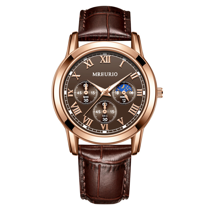 Picture of Live Broadcast Popular Business Watch Men's Watch Men's Watch Belt Quartz Foreign Trade Manufacturer Spot Wholesale Dropshipping
