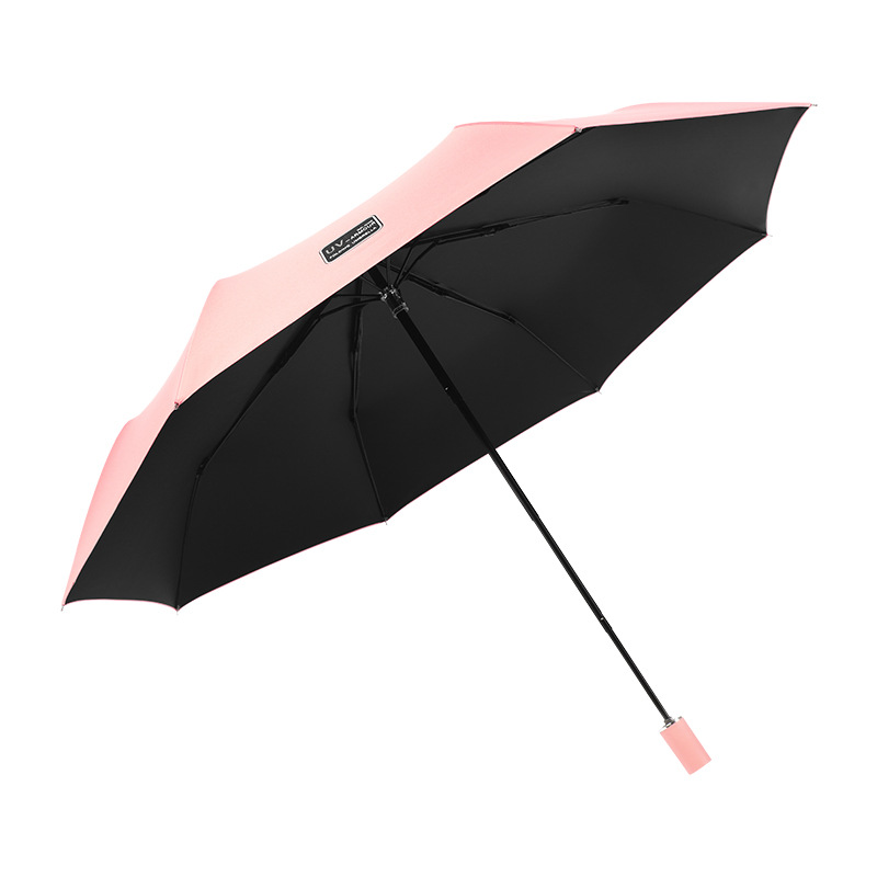 Picture of Automatic Umbrella Large Wholesale Sun Protection UV Protection Sun Umbrella Women's Folding Sunny and Rainy Umbrella Customized Advertising