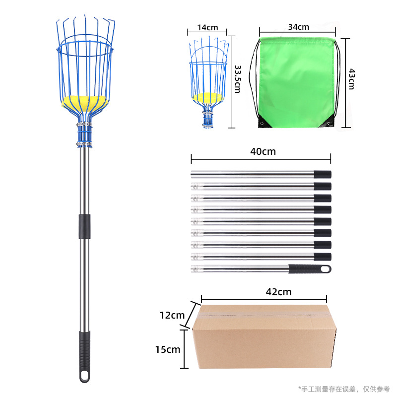 Picture of Cross-border garden fruit picker tool fruit picker fruit long pole picking apple plum high altitude picking fruit picking
