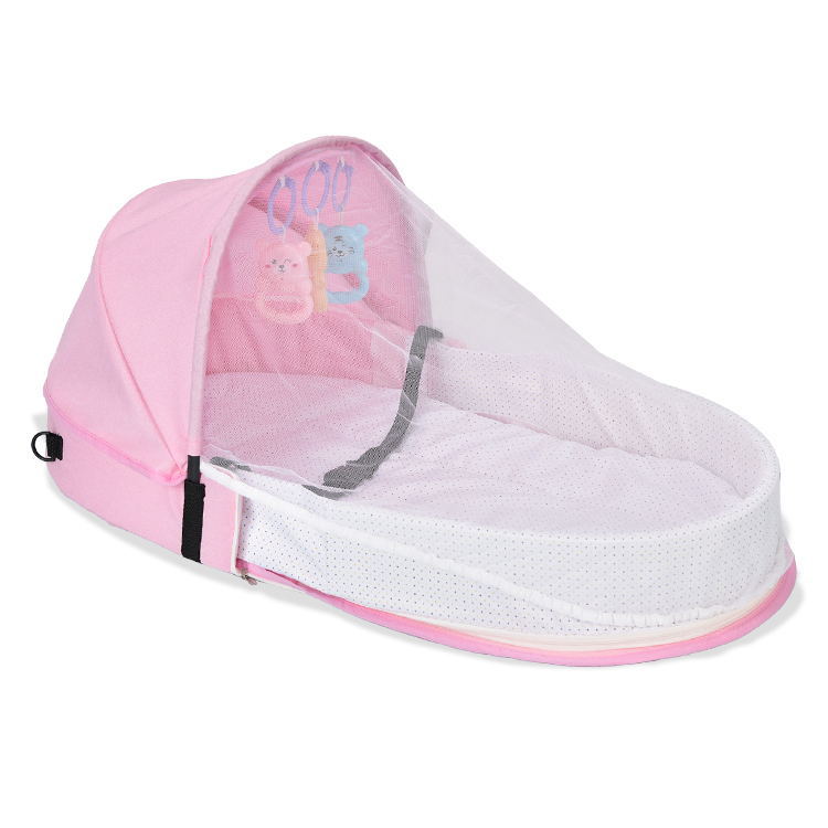 Picture of Wholesale convenient folding pressure-proof crib bed for newborn baby isolation bionic travel crib