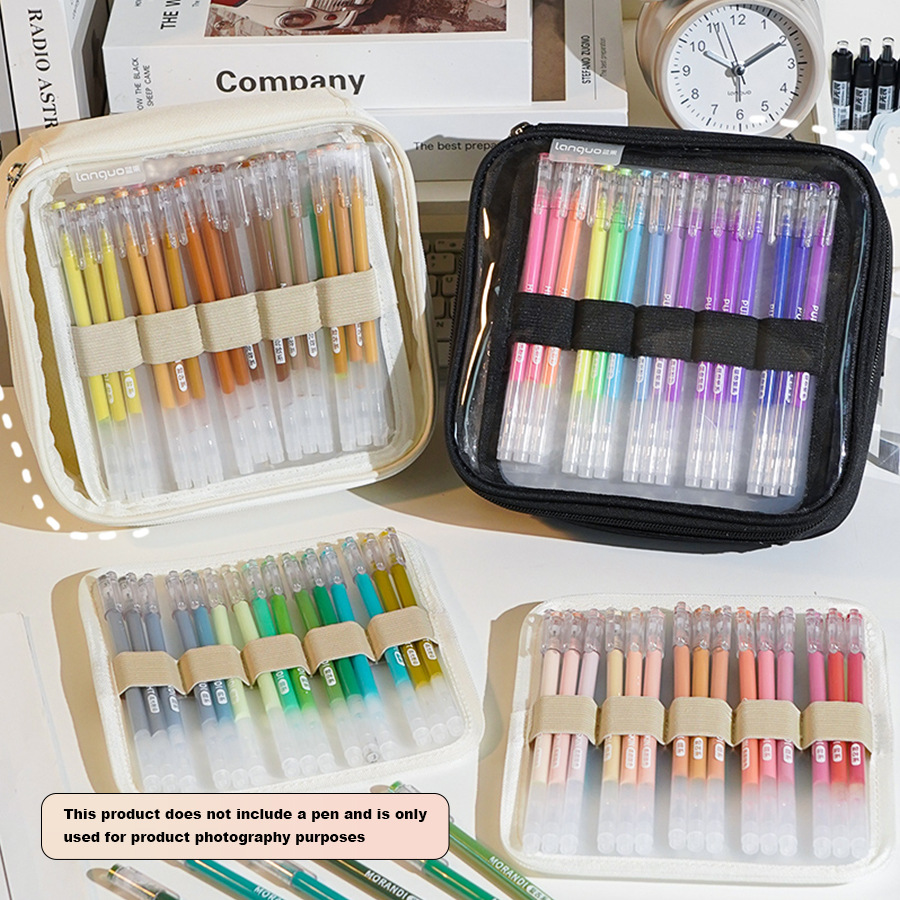 Blue Fruit 12841 Handbook Pen Brush Storage Bag Large Capacity Multi-Layer Portable Middle School Student Stationery Portable Storage Bag