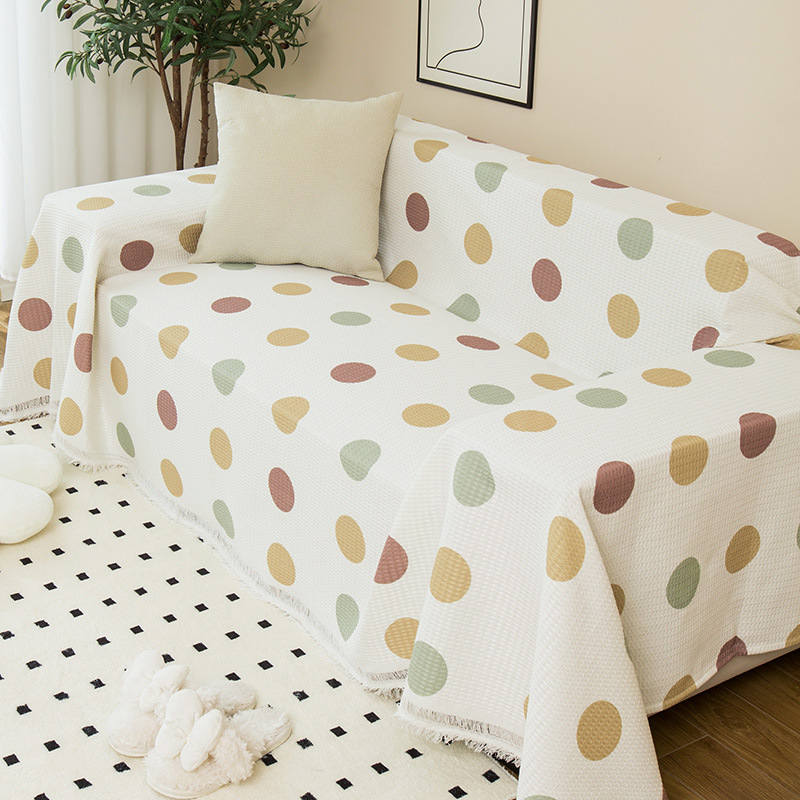 Picture of ins style sofa towel full cover cloth simple sofa cushion blanket all-inclusive universal cover towel four seasons universal sofa cover