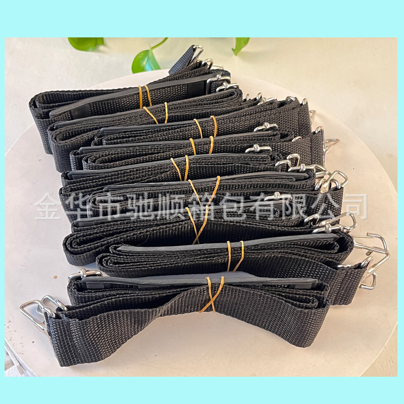 Picture of Spot Black Adjustable Shoulder Strap Nylon Tool Box Computer Cross-Body Strap Luggage Accessories Belt Wholesale Reinforcement