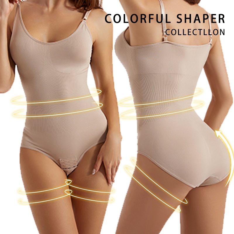 Picture of Seamless one-piece corset women's belly shaping pants open hip lifting shaping sling corset corset jumpsuit Shapewea