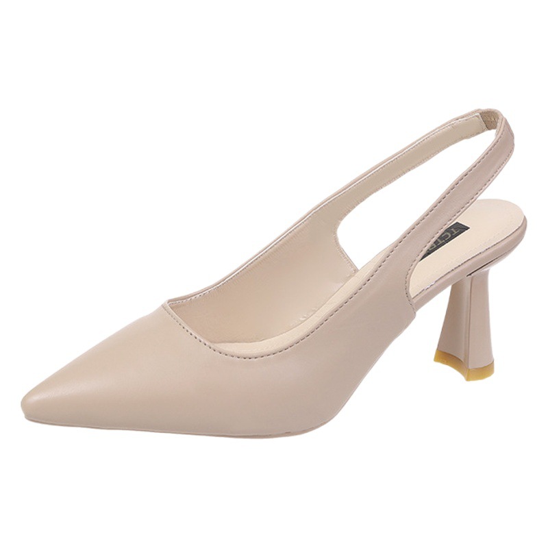 Picture of 2022 Spring and Summer New Pointed Toe High Heels Women's Stiletto Toe Sandals Back Hollow Shallow Mouth Single Shoes Women