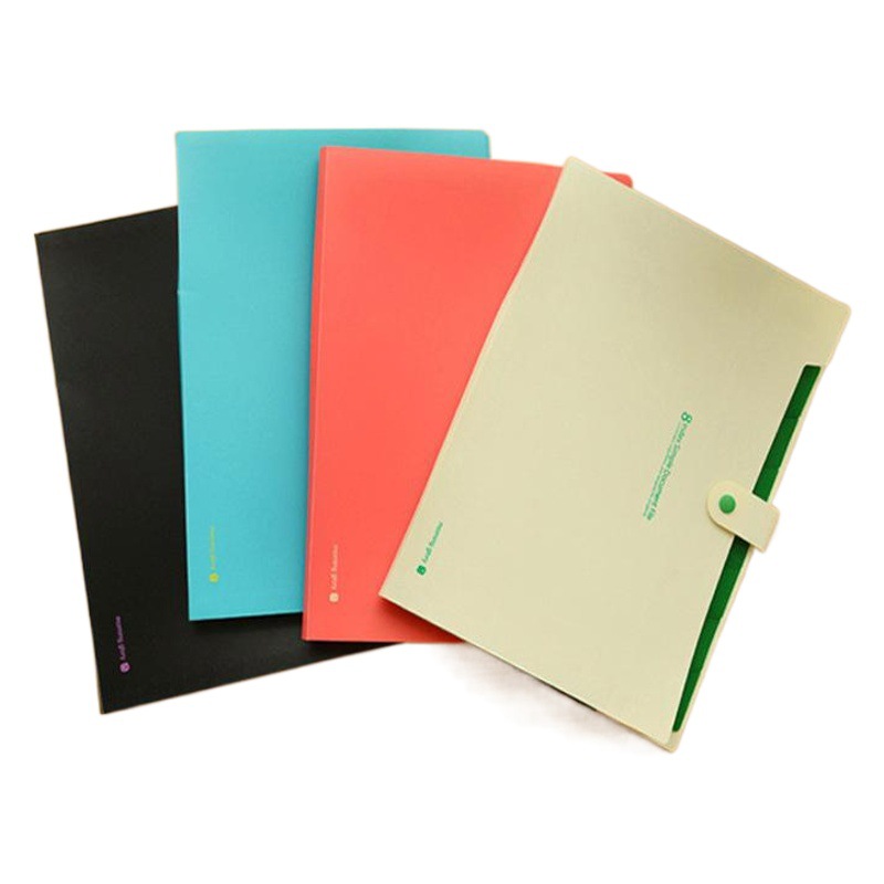 8 into the folder A4 folder office storage bag PP file storage folder test paper classification organ bag wholesale