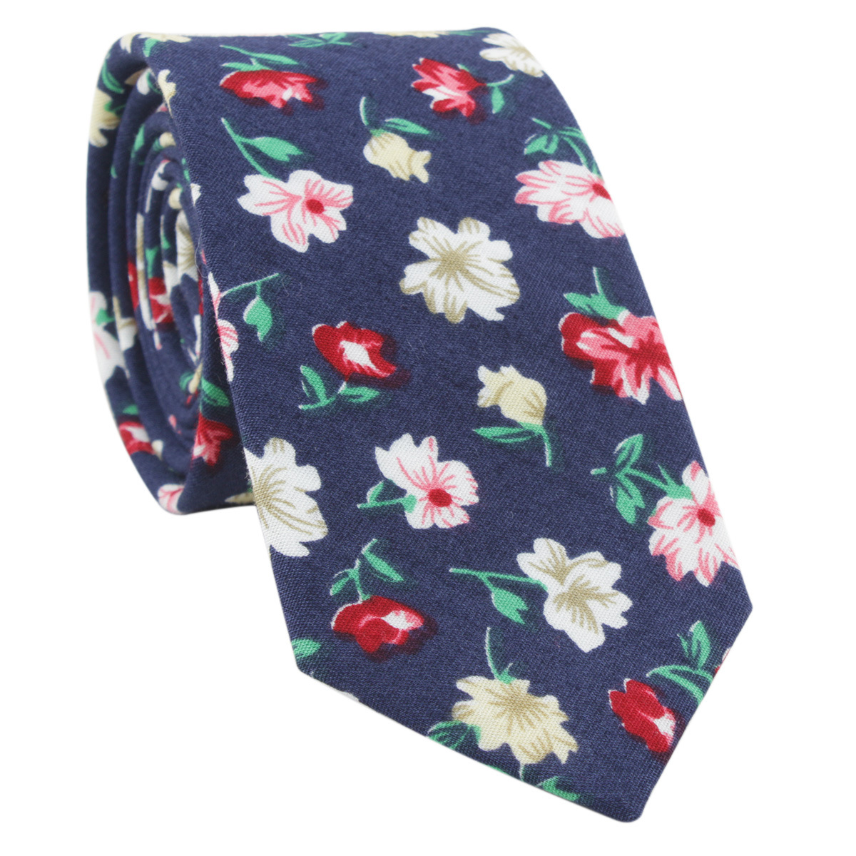 Picture of Cotton tie men's printed fashion casual flower cotton narrow tie AliExpress tie cross-border e-commerce supplier