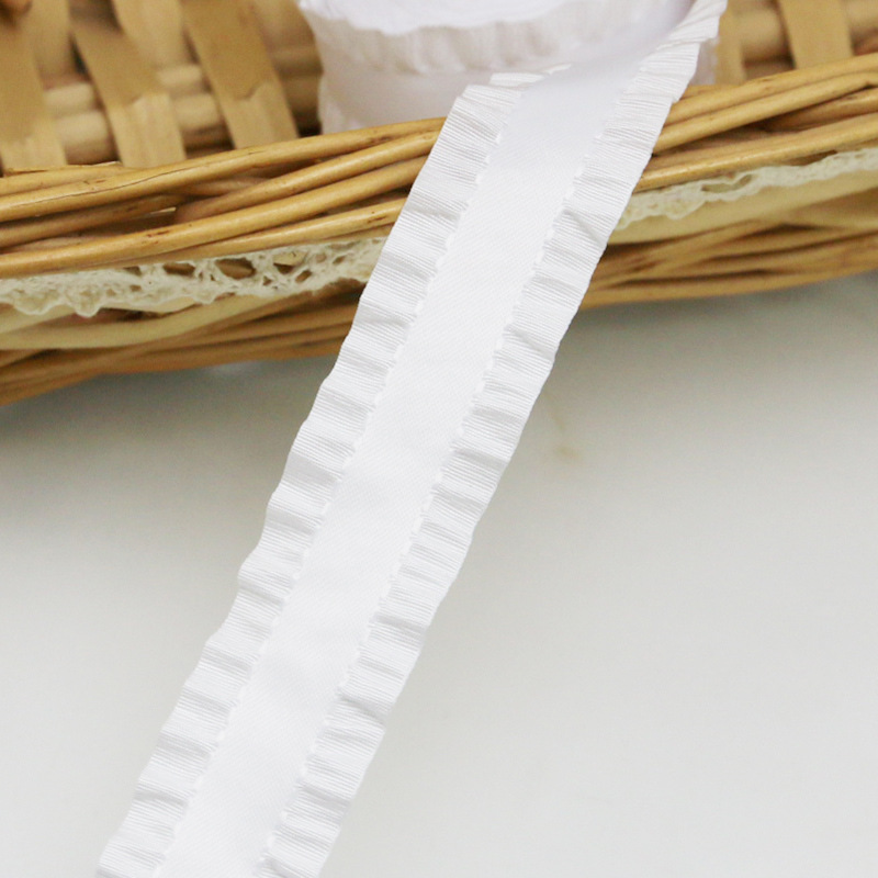 Picture of 2.2cm Skirt Ribbon Wrinkle Ribbon Ribbon Ribbon Flower Wedding Gift Packaging Ribbon 4.5 m/Roll