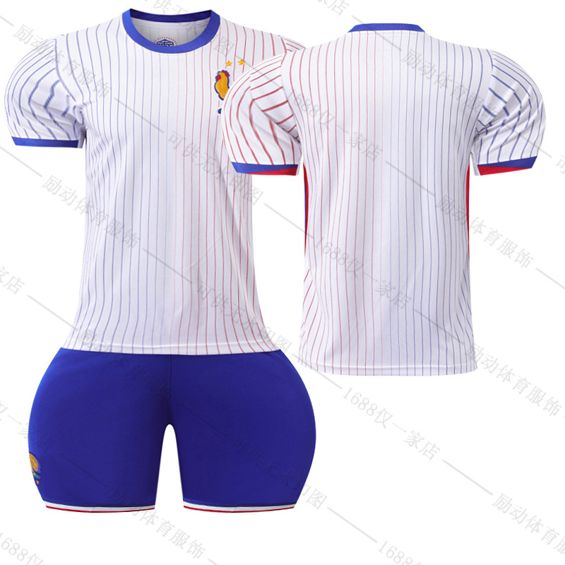 Picture of 2425 France away to the European Cup jersey No. 10 Mbappe football suit 7 Griezmann 9 Giroux team uniform