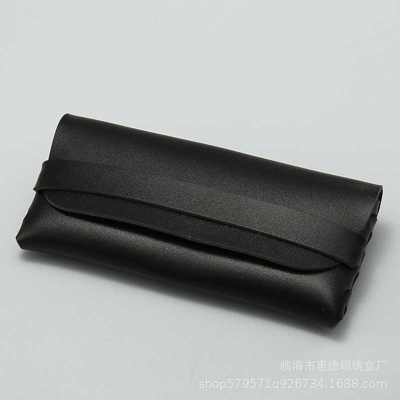 Picture of Factory Batch Glasses Case in stock New Single Nail Leather Sunglasses Bag Hand-woven Sunglasses Box Printable LOGO