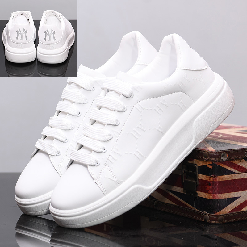 McQueen White Shoes Men's Shoes Spring and Summer New Thick-soled Casual sneaker Breathable All-match Couple Sneakers Women's KY229
