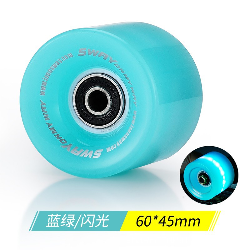 Picture of Skateboard Longboard Accessories Wheel Street Brush High Elastic PU Wheel Flash Four-wheel Skateboard Wheel Street Brush Wheel