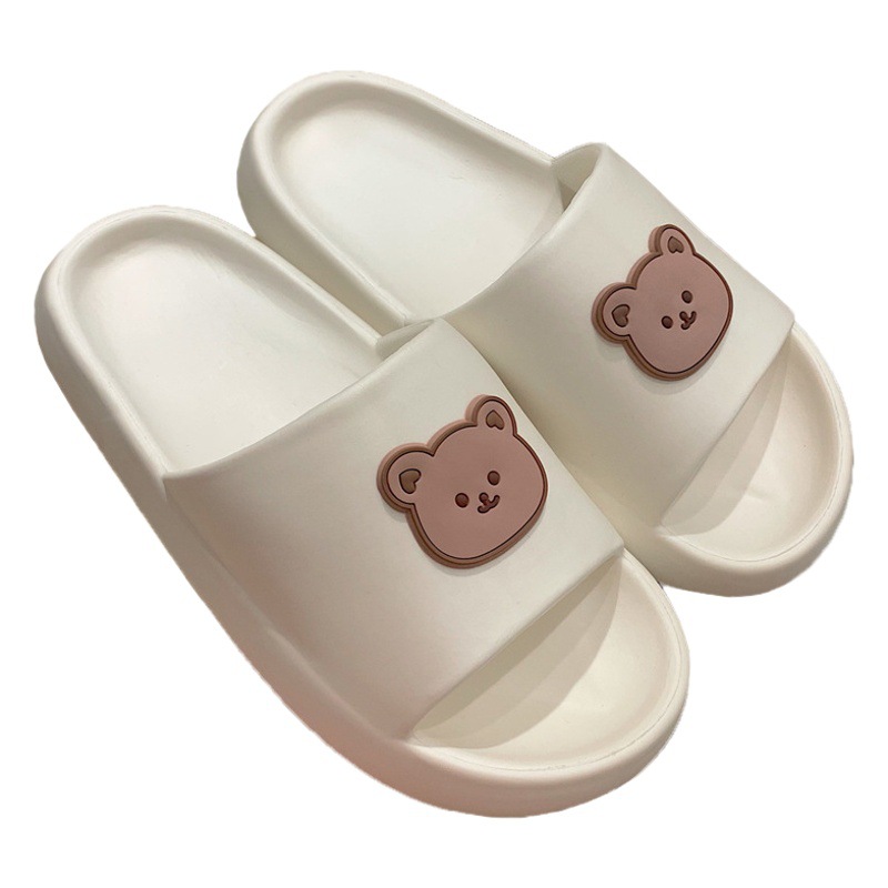 Couple's Japanese-style Cartoon Cute Girl's Heart Thick-soled Sandals and Slippers for Men's and Women's Summer Indoor Exterior Wear Sandals and Slippers