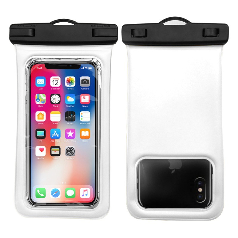 Sponge mobile phone waterproof bag swimming floating waterproof bag outdoor PVC transparent sealed touch screen mobile phone case Wholesale