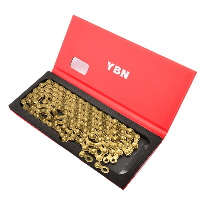 Taiwan Ybn Chain Yabon Kmc Mountain Road Bicycle 8/9/10/11/12 Speed Boxed Bicycle Chain
