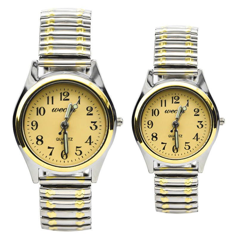 Luminous clear big digital old man watch elastic band steel band watch wholesale fashion leisure gift watch wholesale