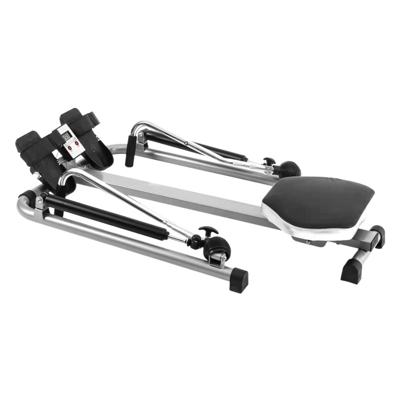 Household folding silent single double pole hydraulic rowing machine rowing device trainer household fitness sports equipment