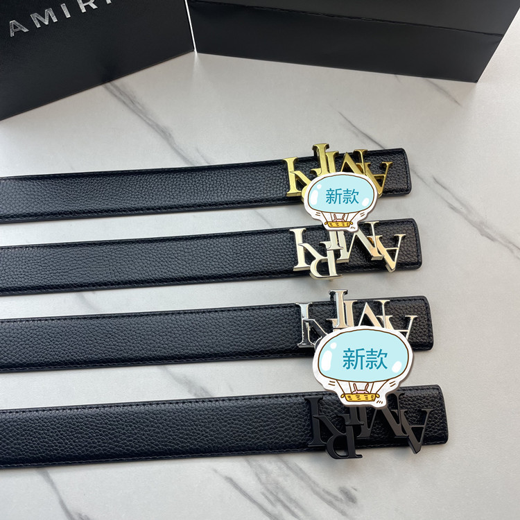 Letter Belt Men's Multi-Color Smooth Buckle Export Simple Versatile Denim Trousers Belt