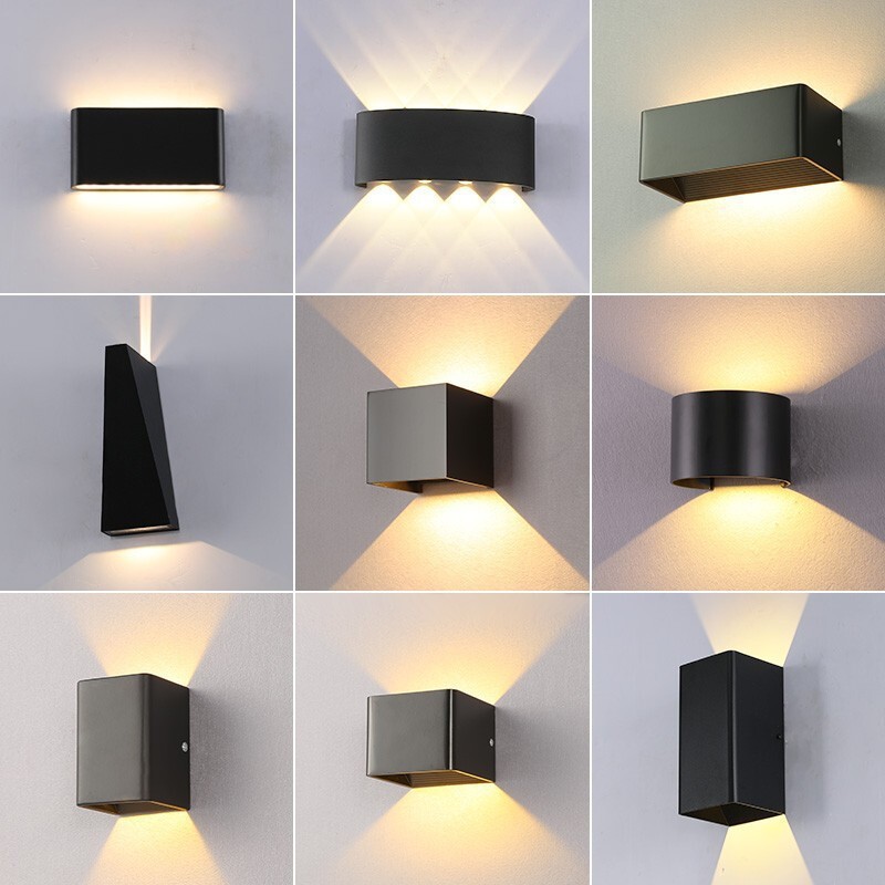 Modern minimalist outdoor waterproof led wall lamp hotel creative aisle staircase corridor living room bedroom bedside wall lamp