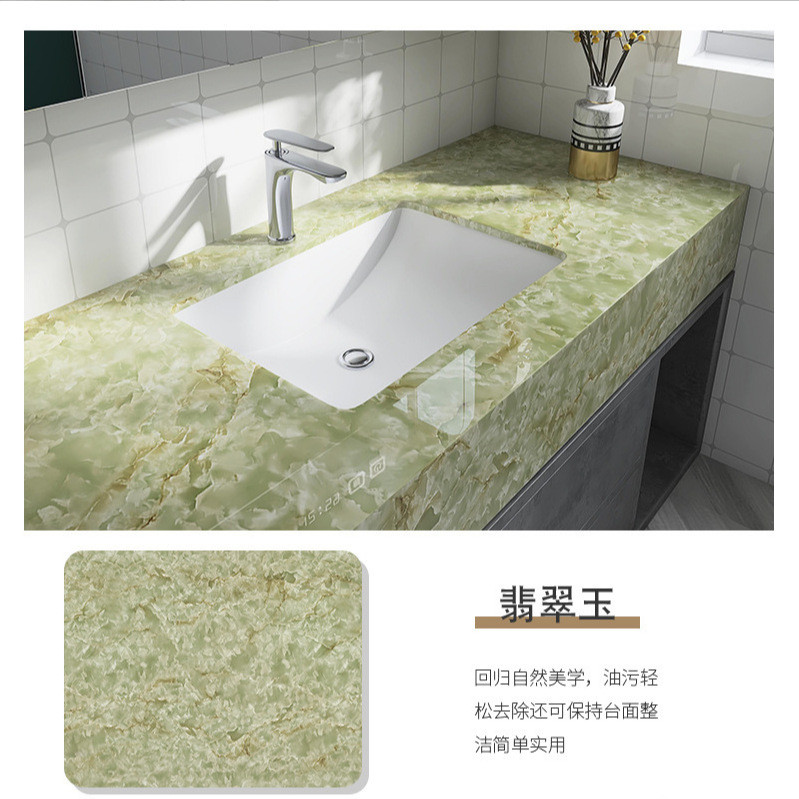Picture of Wholesale Self-adhesive Wall Stickers Household Waterproof and Oil-proof Kitchen Stickers Stove Marble Countertop High Temperature Resistant Wallpaper Self-adhesive