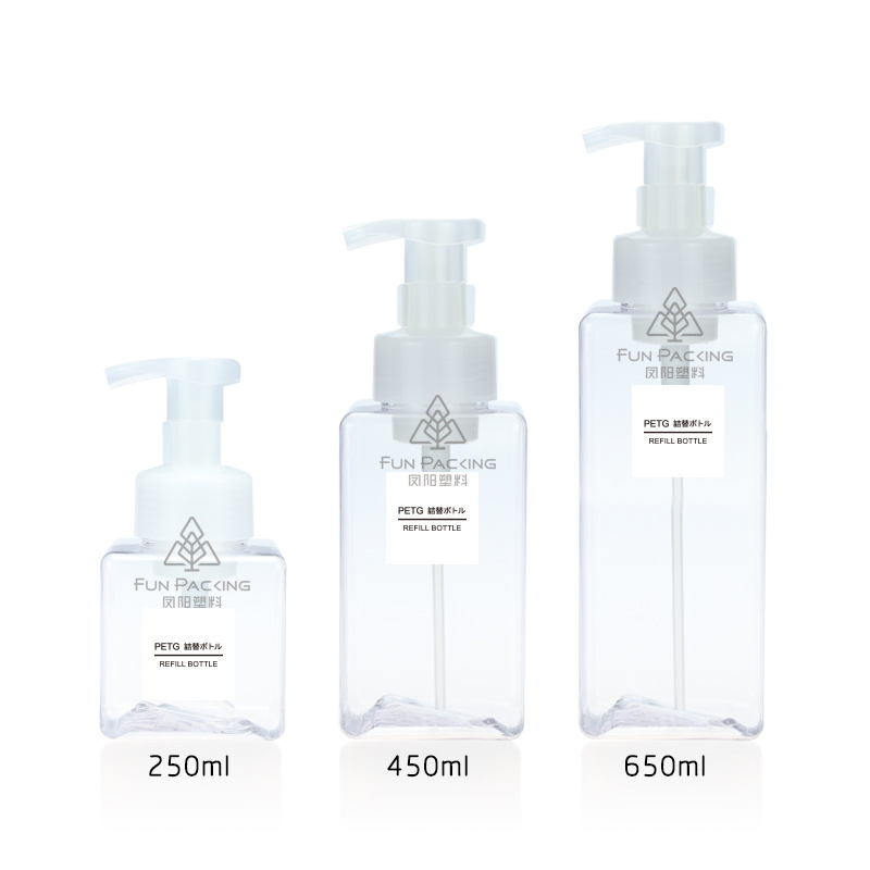 Picture of Spot Mousse Foaming Bottle 250ml Shower Gel Hand Sanitizer Bottle 450ml Square Foam Bottle 650ml Sub-Bottle