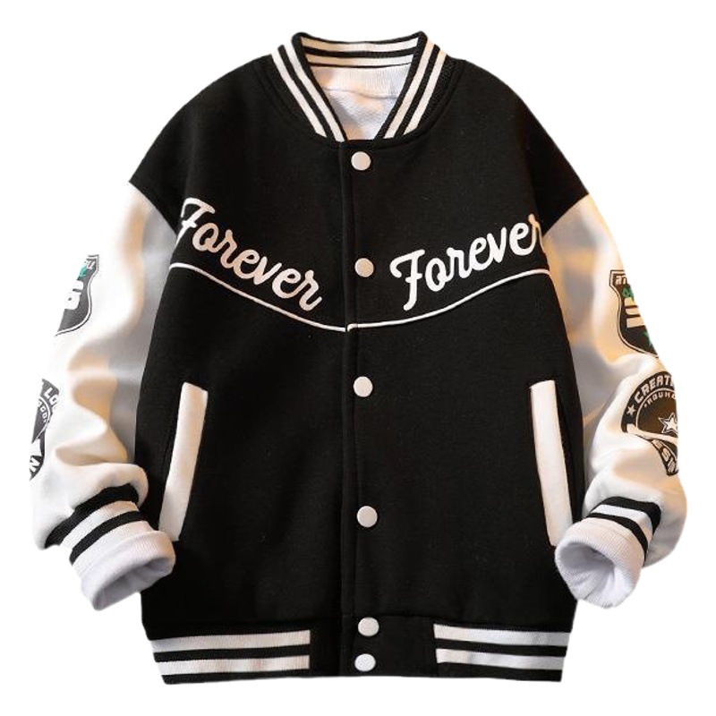Picture of Boys' jacket Spring New 2023 Western style children's baseball uniform spring and autumn sportswear jacket children's clothing men's clothing