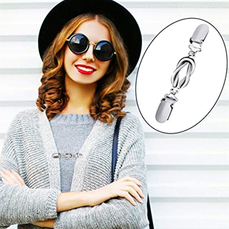 Picture of Amazon's Best-Selling Autumn and Winter 6-Piece Set of Retro Sweater Shawl Clips, Collar Duckbill Clips, Anti-Exposure Brooch Accessories