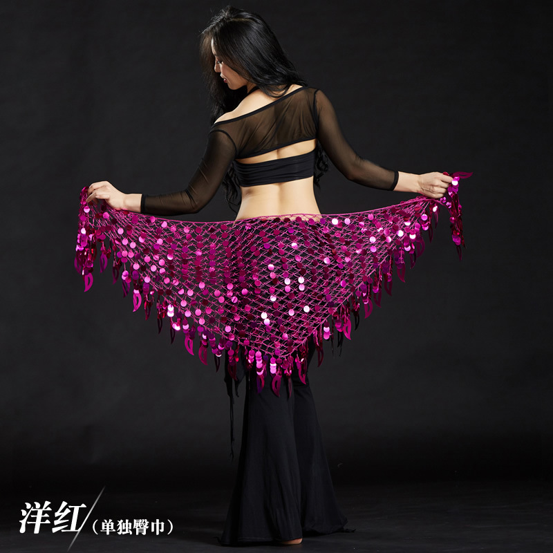 Picture of Dancer Gong Pieces Triangle Shoulder Shawl Belly Dance Costume Belly Dance Waist Chain Belly Dance Hips Mermaid Hips